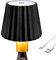 LED Wine Bottle Lamp,3 Colors Dimmable Wine Bottle,2000mAh USB Rechargeable Bottle Light,Night Light Touch Control Cordless Table Light Bedside Lamps,Wine Bottle Night Light for Bar Bedroom (Black B)