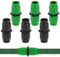 Bekecidi Set di 6 Connettori di Riparazione Estensibili per Tubo da Giardino a Doppio Canale, per Tubo da Giardino ad Attacco Rapido, Adatto per Tubi 25 50 75 100 FT