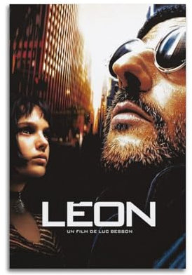 NHDERYBNF Leon Filmposter, dekoratives Gemälde, Leinwand, Wandposter und Kunstdruck, modernes Familienschlafzimmer-Dekor-Poster, 30 x 45 cm
