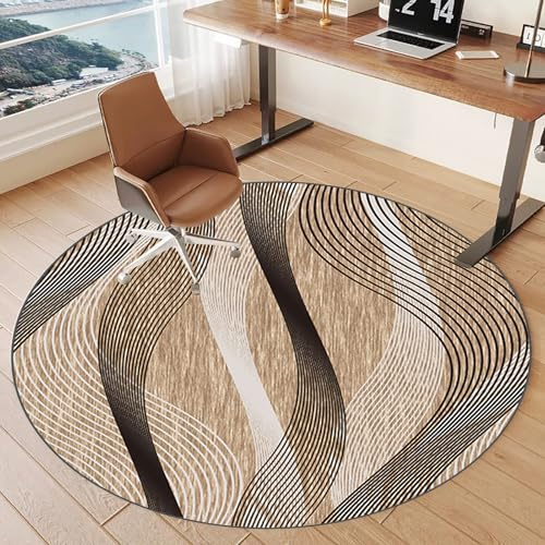 Tkuhknag Rond Tapis de Protection pour Chaise de Bureau, Tapis pour Chaise de Bureau, Tapis sous Chaise Bureaupour parquet, sols durs, Fauteuils de Gaming, Tapis Gaming Sol, Tapis de Sol Gamer 110 cm