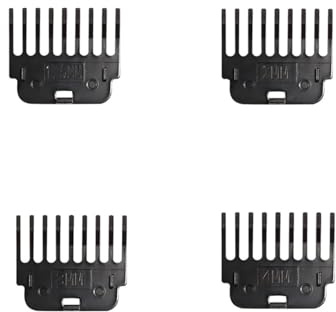 GUYTRM 1Set T9 Haarschneidemaschine Guards Führungskämme Trimmer Schneidführungen Styling Werkzeuge Aufsatz 1mm 2mm 3mm 4mm 6mm 9mm lingli(4pcs)