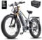 Shengmilo Mountain bike elettrica a doppio motore per adulti, 26 pollici 3.0 Snow Fat Tire, 48 V17,5 AH batteria 7 marce olio doppio freno bici elettrica bicicletta elettrica con freno olio e supporto
