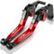 HZlailai Per SH300 SH 300 2008 Accessori Moto Regolabile CNC Pieghevole Extensibile Maniglia Freno Maniglia Frizione Leve Rosso + Nero + Rosso