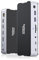 DockingStation 3 monitor, docking station per laptop Dual Monitor con 2 HDMI DisplayPort 4K144Hz,USB A 2.0/3.0,USB C 3.1 10Gbps & 30W Output, Ethernet, Audio&Mic,150W DC Power for Dell/HP/Lenovo