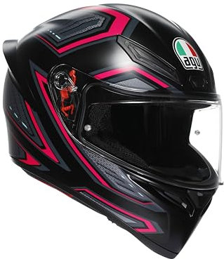AGV Helm K1 S Sling Matt Black Pink Motorradhelm Integralhelm Sturzhelm, S