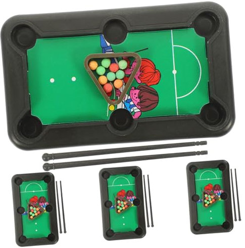 KOMBIUDA 16 Sätze Billardspiel Tischplatte Spiele Pools Schwimmbad tischtennisplatte für den Pool billardtisch Billardtisch für Erwachsene Mini-Tisch-Billard- Plastik