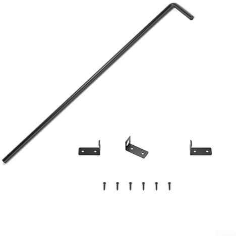 Metal Bolt 12/18 inch Heavy Duty Drop Bolt Gate Drop Rod for Wood Fence, Iron Gate Hardware Ground Latch, Doors Stopper Gate Hardware for Garage Door(18in)