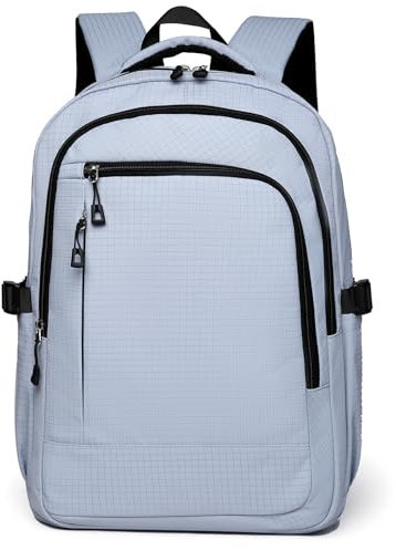 Outplea 15.6 Mochila Ordenador Portatil Mujer Hombre, 20L Mochila Escolar Adolescente Elegante, Mochilas de Viaje Pequeña para Trabajo Universidad, Azul