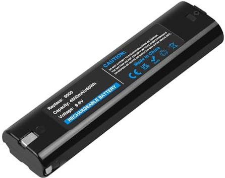 Awekamer 9.6V 4800mAh Ni-MH Replacement Battery for Makita 191681-2 632007-4 9000 9001 9002 9033 9034 9600 4190D 6012HD 6092D 6096D 6891D 8400D 8402DW 903DW