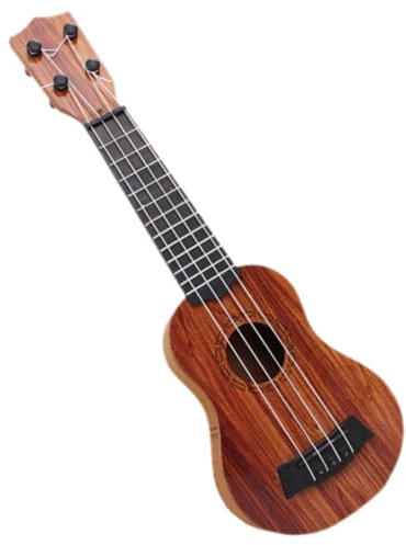 CVUTOVO Kleiner Ukulele Spielzeug 35cm Musikinstrument für Kinder Kleinkind Lern Gitarre Tragbar Pädagogisch Hawaiianische Party