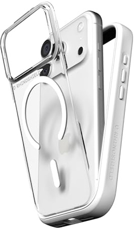 RhinoShield Mod NX Hülle für MagSafe für iPhone 17 Pro | Starker Magnet, Bumper-Case mit Backplate, modulares 2-Wege-Design, Fallschutz nach Militärstandard