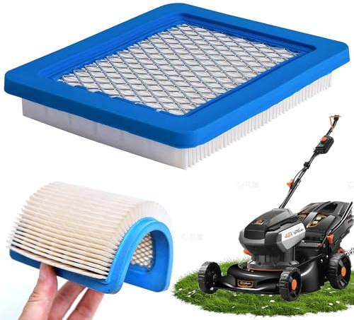 GNALIA 1 Pezzo Filtro Aria, Filtro Per Tosaerba E Trattori Con Adattamento 491588, Colore Blu, Compatibile Con Motori Briggs Stratton E Altri Modelli