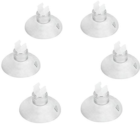 Pawfly Aquarium Suction Cup Clips for Standard 3/16 ID Airline Tubing Clear Air Hose Holder Clamp Accessories for Fish Tank Aeration Setup, 20 Pack