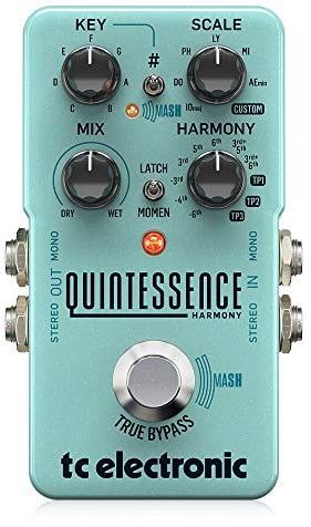 TC Electronic QUINTESSENCE HARMONY Außergewöhnlicher zweistimmiger intelligenter Harmonizer mit bahnbrechendem MASH-Fußschalter