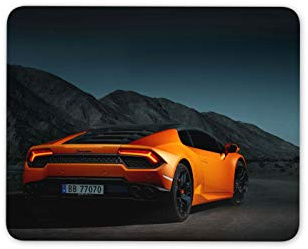 Destination Vinyl Ltd Orange Super Car Mouse Mat Pad - Teen Car Lover Fun Computer #14661