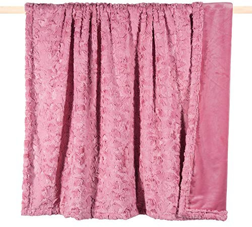pad - Decke - Kuscheldecke - Bardot - Farbe: Rosa, Pink - Kunstfell, Kunstpelz - 140 x 190 cm