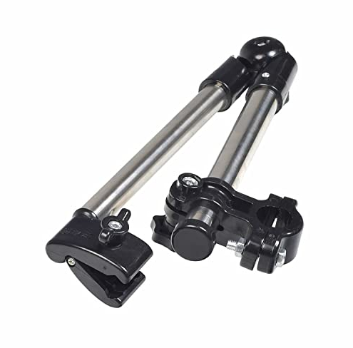 AlveyTech Universal Grip Schirmhalter,360° Winkel Verstellbare Befestigung Klemmhalterung Verbindungsstück, für Elektromobil, Rollstuhl, Schiebelauf, Rollator, Strandsport, Sonnenschutz Outdoor