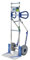 Vollmontierte EXPRESSO Alu Profi- Sackkarre zum Transport von Zwei Getränkestapeln nebeneinander AE243811025 / 250kg / pannensichere Vollgummireifen/Schaufel L 23 x B 43 cm