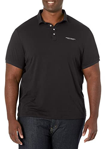 Armani Exchange 4 Buttons Polo, Nero (Black 1200), Medium Uomo