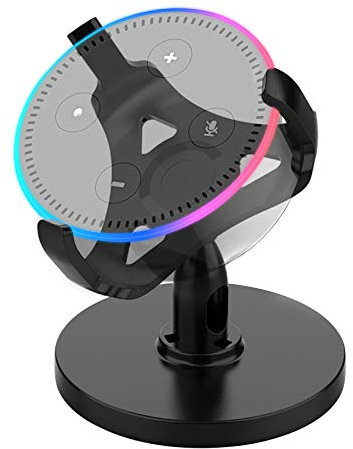 ZEEANKER Tischhalterung für Echo Dot(3.Gen), Adjust 360 ° verstellbare Ständerhalterung für Smart Home-Lautsprecher, Verbessert die Sichtbarkeit und das Erscheinungsbild des Klangs (for dot 3rd)