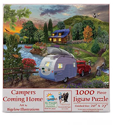 Campers Coming Home 1000 pc Jigsaw Puzzle by SUNSOUT INC