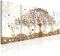 murando Quadro su Vetro Acrilico Albero della vita Klimt 5 Parti Quadro Moderno Impreso Stampa Immagini Murale Fotografia Decorazione da Parete Astratto