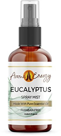 Aroma Energy Eucalyptus Room Spray 10ml – Pure Natural Essential Oil Fragrance Mist