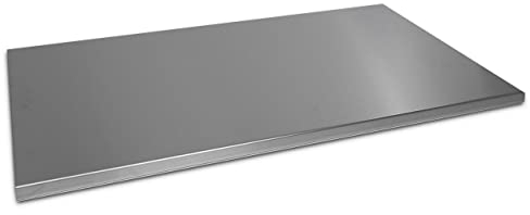 LISA Luxury IS an Attitude Plan piano Polifunzionale - Spianatoia Tagliere in Acciaio Inox Aisi 304 Dimensioni 100x55,5x2,5 con Piedi Antiscivolo