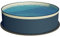 Planet Pool Stahlwandpool rund Größe wählbar, 90cm tief, Stahl 0,3mm anthrazit, Folie 0,2mm Sand, Overlap 450x90