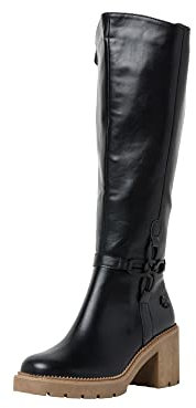 Marco Tozzi Damen 2-2-85606-39 Kniehohe Stiefel, Black/Nature, 41 EU