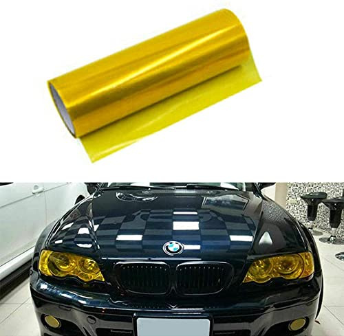 TOTMOX Car Light Film Tönungsfolie Scheinwerfer Rücklicht Nebelschlussleuchte Vinyl Gelb 30cm x 200cm