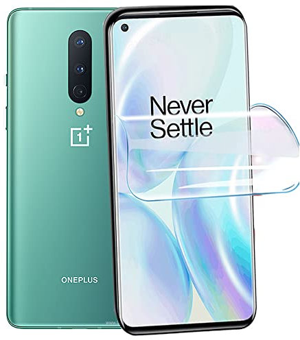 2pcs flexibler vorderer Bildschirmschutz für OnePlus 8 / OnePlus 8 5G UW 6.55 2020 3D Hydrogel Folie transparentes TPU film Fingerabdruck entsperrt nicht gehärtetes Glas
