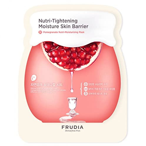 FRUDIA. Feuchtigkeitsspendende Pomegranat-Gesichtsmaske, nutri-hydratisierend.