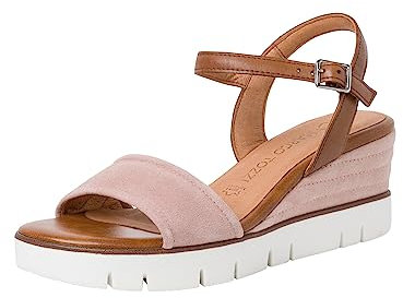 MARCO TOZZI Damen 2-2-28714-20, Sandali con Zeppa Donna, Rose Comb, 39 EU