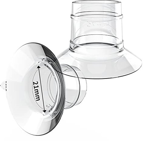 2PCS Flange Inserts 21MM, Compatible with KISSBOBO ABP-1508/ABP-1508Pro, Portable Breast Pump Flanges, Milk Collector 24MM Universal