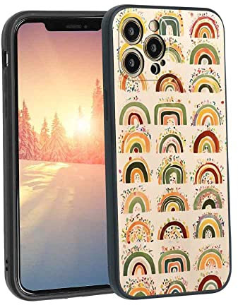 MISTK Compatible with iPhone 12 Pro Phone Case, Rainbow-304 Case Silicone Protective for Teen Girl Boy Case for iPhone 12 Pro