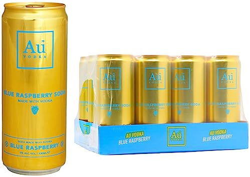Au Vodka Blue Raspberry Pre-Mixed Cans (6)