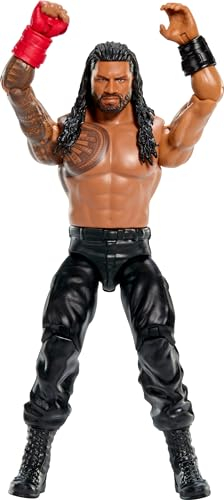 Mattel WWE #146 Roman Reigns Sammlerfigur 15,2 cm mit 10 Gelenkpunkten und realistischem Aussehen