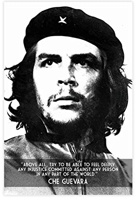 RIKCAT Che Guevara Promi-Zitate, Retro-Dekoration, Kunst, Leinwand, Poster, Schlafzimmer, Dekoration, Sport, Landschaft, Büro, Raumdekoration, Geschenk, ungerahmt, 30 x 45 cm