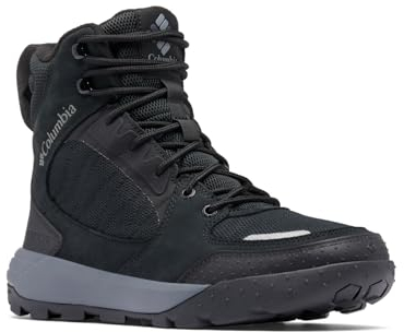 Columbia Portlander Boot Omni-Heat Infinity, Stivali da neve Uomo, Black/Ti Grey Steel , 44.5 EU