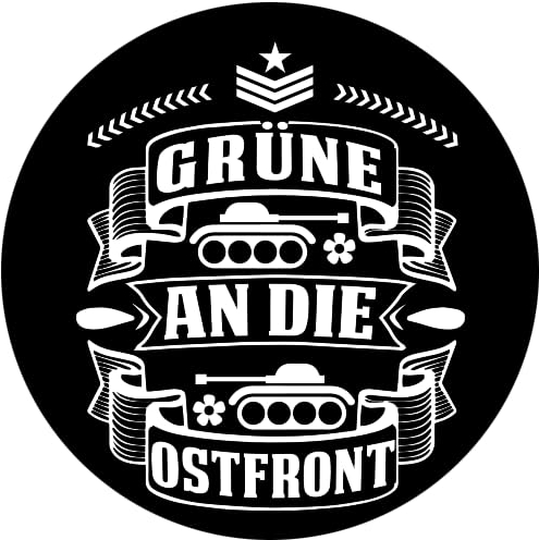 Sammys Shirt Store Grüne an die Ostfront Aufkleber 10 cm