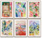 Henri Matisse Poster Set Kunst Wanddeko Klassische Bilder Schlafzimmer Deko Wohnzimmer Dekoration Homeoffice Gemälde (6x A4 | Ohne Rahmen)
