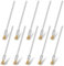 Giantree Lot de 10 brosses métalliques de 3 mm pour perceuse, petites brosses métalliques, brosses en laiton, outil rotatif, pour nettoyer la rouille, la corrosion, la saleté, la couleur