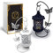 PROLUXE® Kerzenhalter Vogelkäfig Deko Schwarz & Weiß 2tlg Design - Premium Qualität Käfig Kerzenständer aus hochwertigem Metall - 2er Set Geschenkartikel Dekoration Vintage