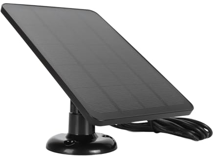 10W Solar Panel for Battery Surveillance Camera, Outdoor Solar Panel Camera Charger for Google, Video Doorbell 2, Doorbell 3 (CSP4W-O-B)