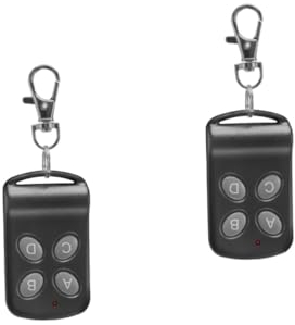 Homoyoyo 2st 433 Elektrische Türsteuerung Mit Fernbedienung Schlüsselanhänger Batterien 4-tasten-garagentorschlüssel Garagentor-öffner Schlüsselloser Fernbedienungs-garagenschlüssel Plastik