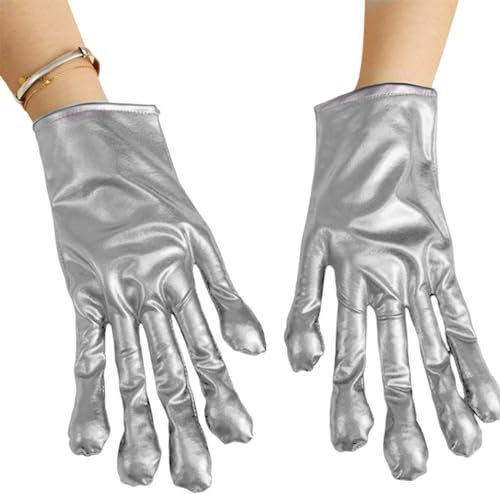 TingHaoO Cosplay Alien Handschuhe für Weltraum Themenparty Rollenspiel Kostüm Armhandschuhe Maskeraden Partys Alien Handschuhe für Halloween