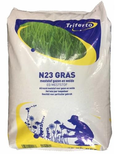 N23 Azote - Engrais de gazon printemps et été - 500 m² - 20 kg : pelouse verte, sans mousse ni mauvaises herbes