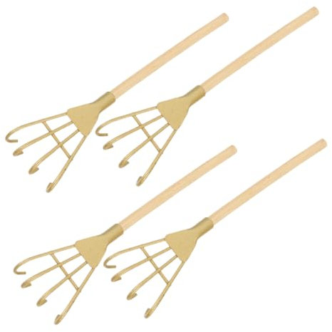 BCOATH Râteau Miniature en Fer pour Décoration De Mini Maison Accessoire De Jardin Zen
