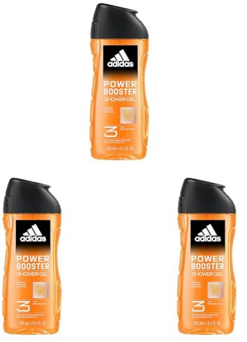 Adidas - Gel Douche - Power Booster - 250 ML (Lot de 3)